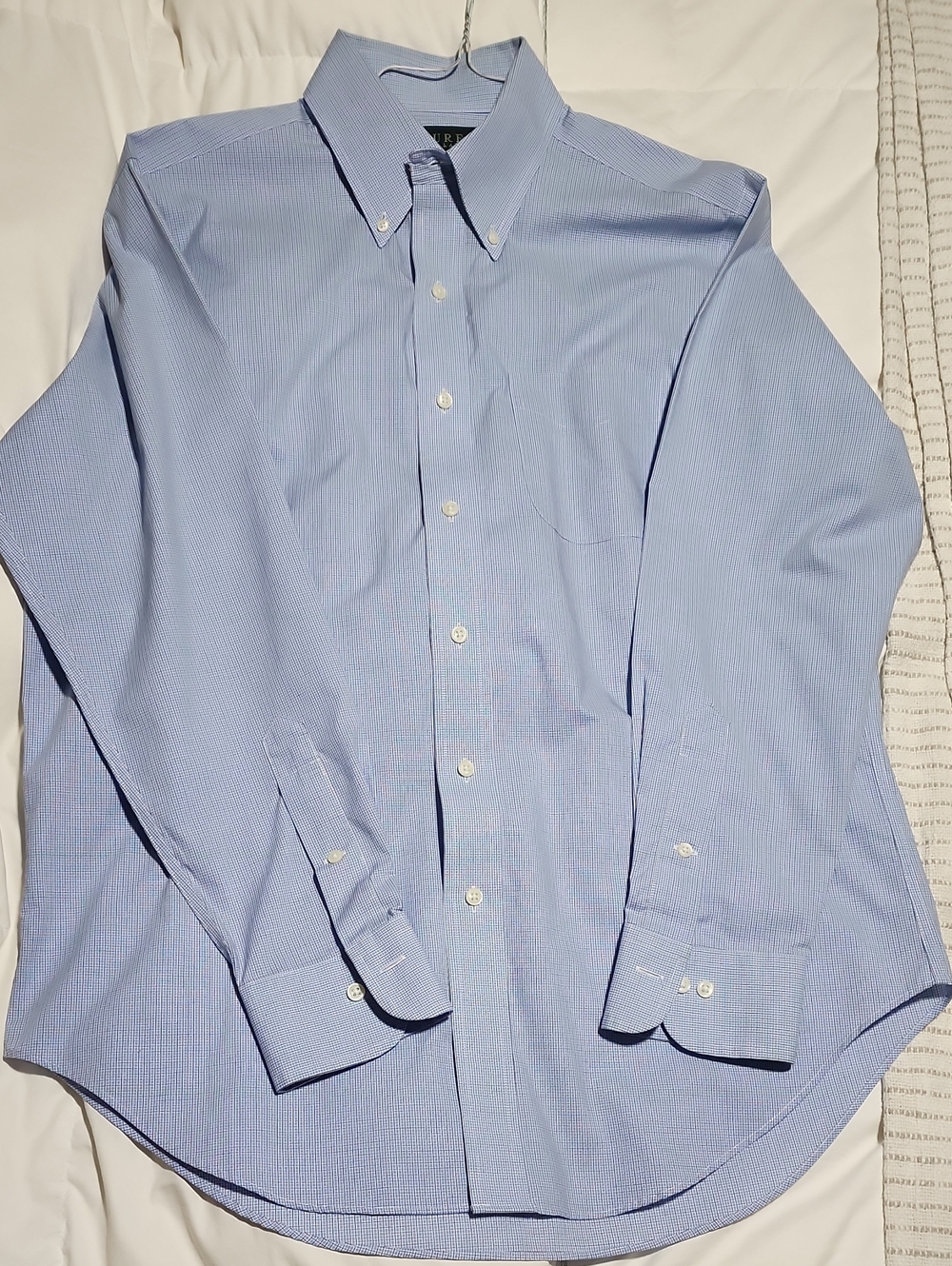 Ralph Lauren Men's Light Blue Button-Down Dress Shirt